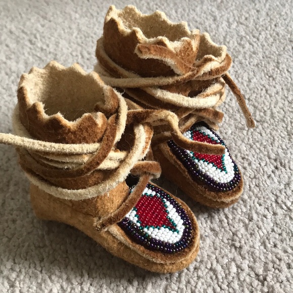 Other - Newborn leather moccasins 🌿